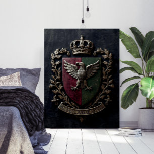 Poster Le Châteaucore Victorien Médiéval de Blason Criard