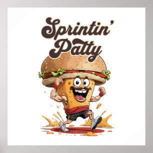 Poster Le Cheeseburger qui court