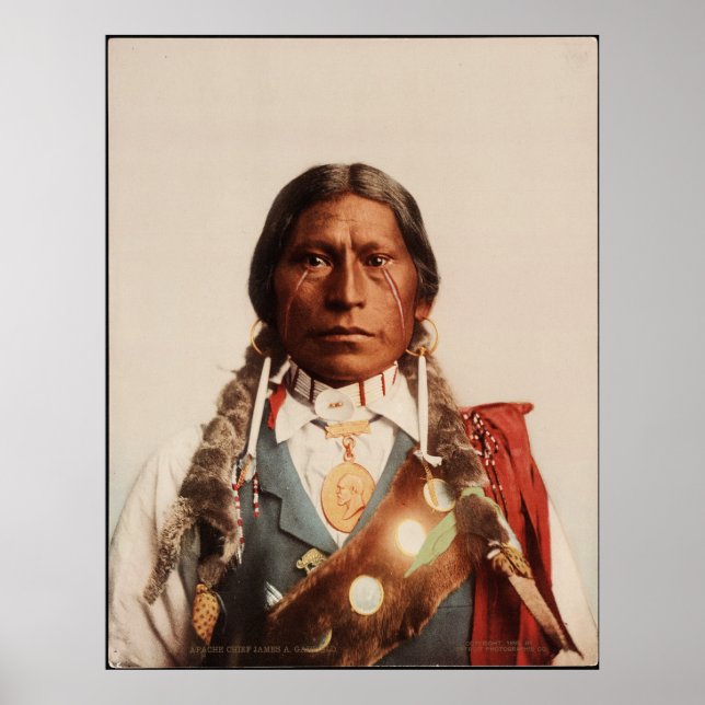 Poster Le Chef Apache James A. Garfield. (Devant)