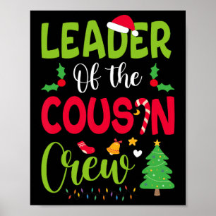 Poster Le Chef De L'Équipage Cousin Noël Famille Noël