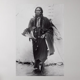 Poster Le chef du guerrier de comanche Quanah Parker c. 1