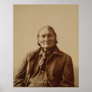 Poster Le Chef indien Geronimo d'Apache par Adolph F.