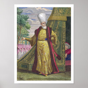 Poster Le chef Janissaire, du Recueil d'estampes
