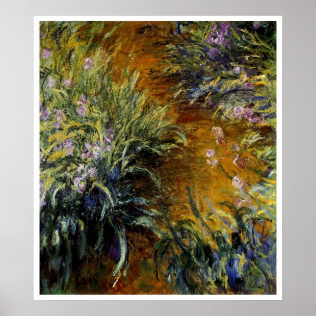 Poster Le chemin à travers les Irises (Devant)