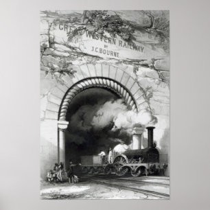 Poster Le chemin de fer de Great Western, 1846