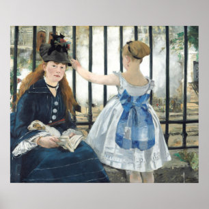 Poster Le Chemin de fer - Edouard Manet Art