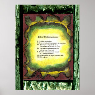 Poster Le chemin de vie des commandements
