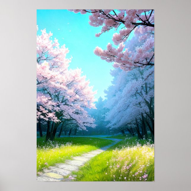 Poster Le chemin des fleurs, ruelle de Sakuras (Devant)