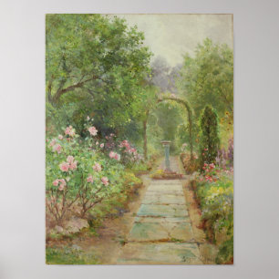 Poster Le chemin du jardin