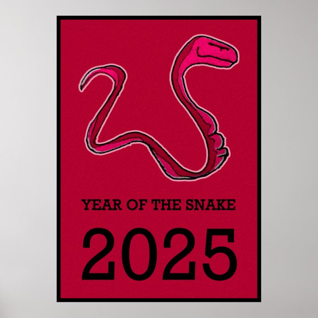 Poster Le chemin du serpent : l'art du Nouvel An lunaire (Devant)