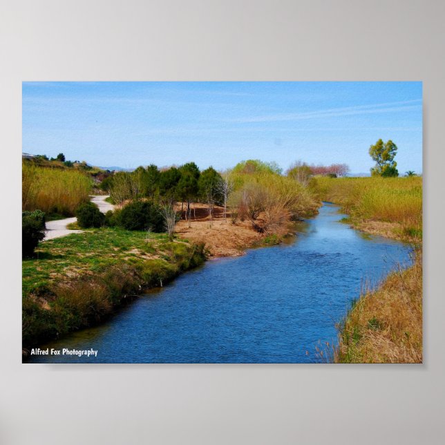 Poster Le chemin le long de la rivière Túria (Devant)