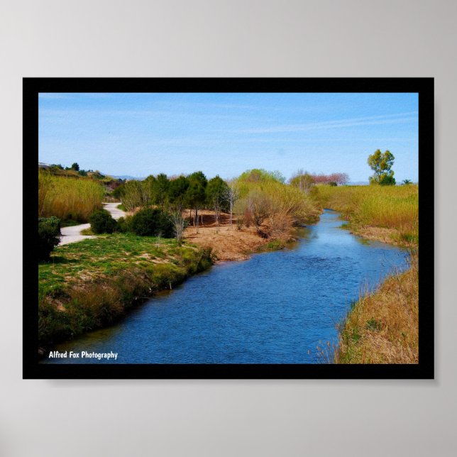 Poster Le chemin le long de la rivière Túria (Devant)
