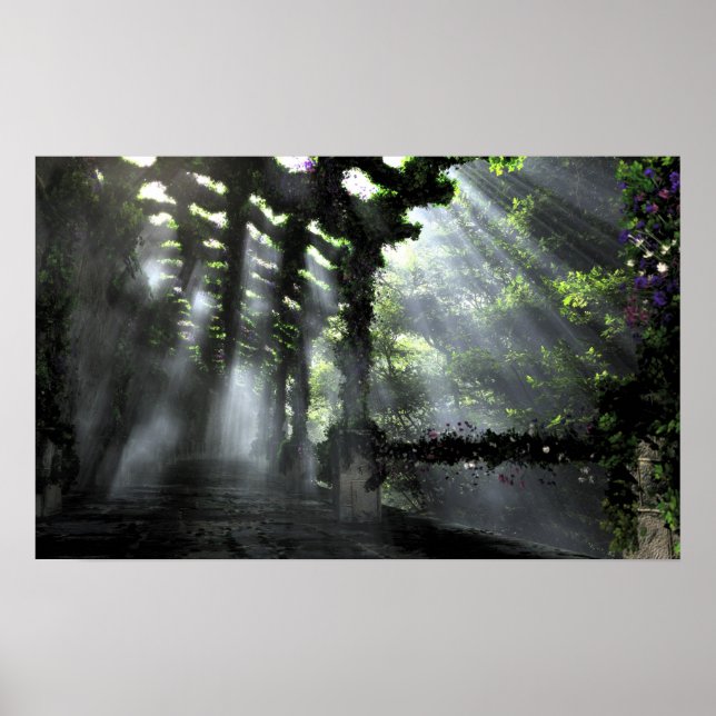 Poster Le chemin ombragé (Devant)