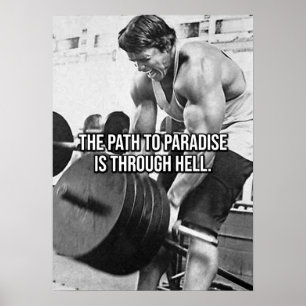 Poster Le Chemin Vers Le Paradis Est Par L'Enfer - Entraî