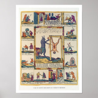 Poster Le cheval préfère être boucher, russe, fin 18