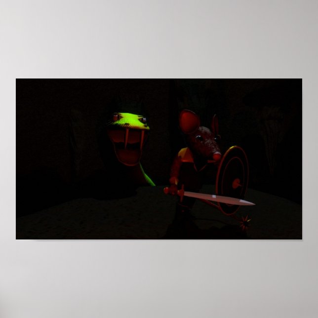 Poster Le Chevalier et le Dragon (Devant)