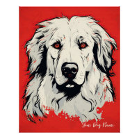 Le chien des Grands Pyrénées, rouge et noir 002 - 