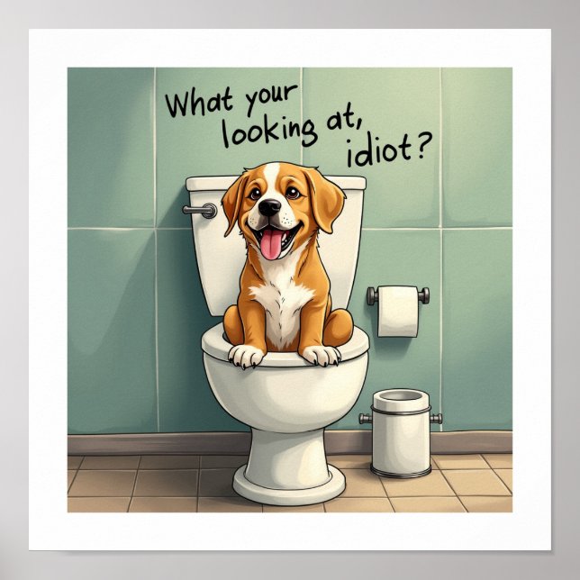 Poster Le chien gâté (Devant)