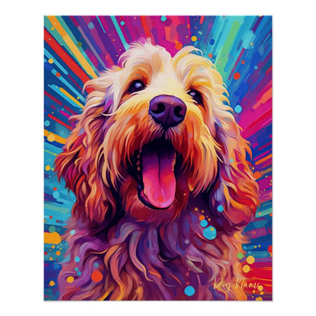 Poster Le chien Goldendoodle 001 - Zetton Ziana (Devant)