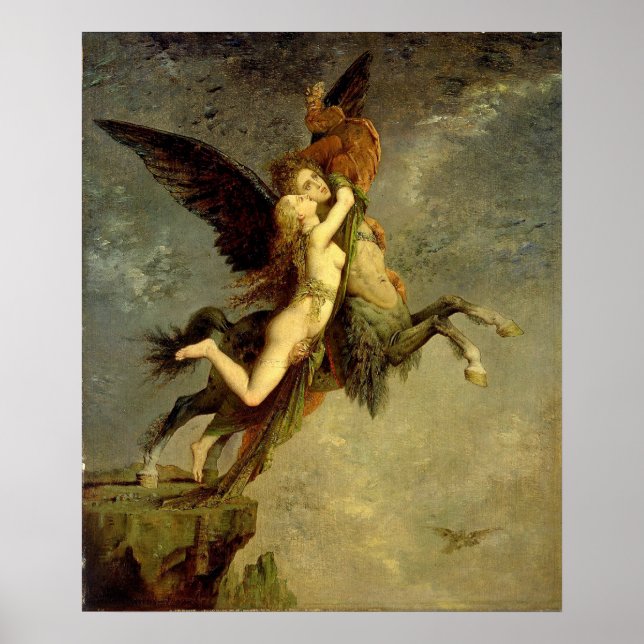 Poster Le Chimera de Gustave Moreau (Devant)