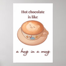 le chocolat chaud est un câlin dans une tasse