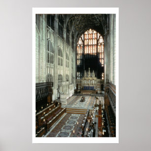 Poster Le choeur et la fenêtre est, 12ème siècle (phot