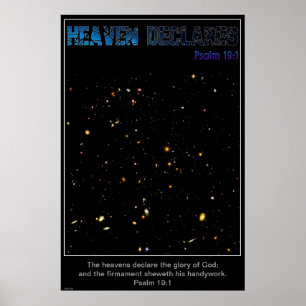 Poster Le ciel déclare la vue profonde de champ de
