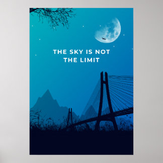 Poster Le ciel n'est pas la limite. Motivation 