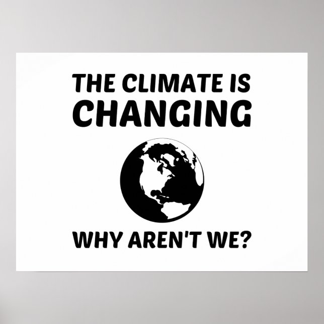 POSTER LE CLIMAT CHANGE (Devant)