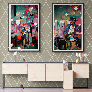 Poster Le Club De Jazz vintage Me Reprend Dans Le Temps