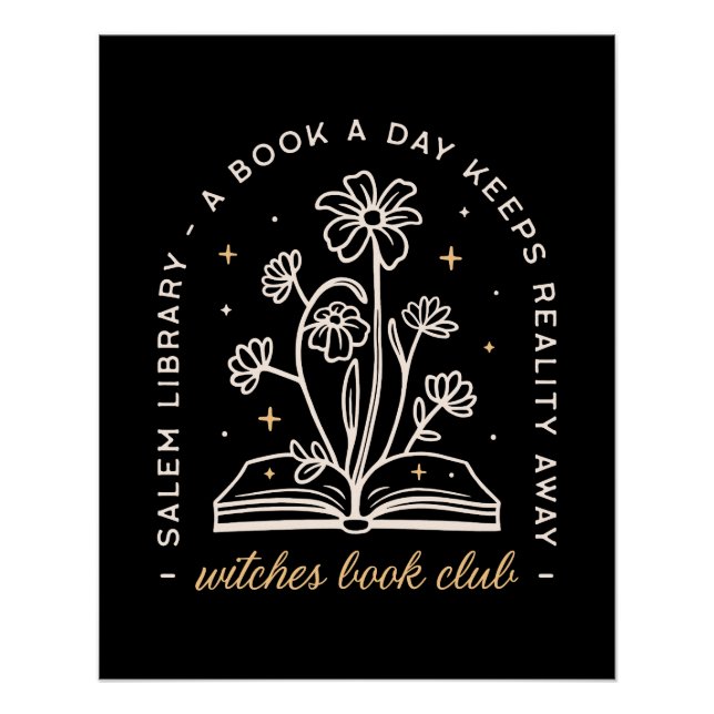 Poster Le club de livre sorcier (Devant)
