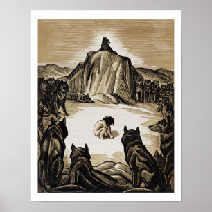 Poster Le club de village, "du livre de jungle", par