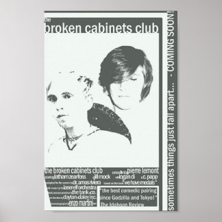 Poster "le club des armoires cassées"