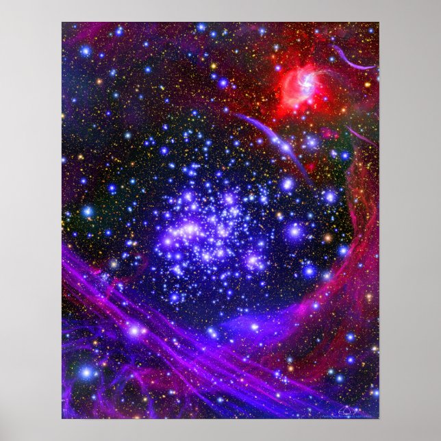 Poster Le cluster étoile Arches au coeur du hub (Devant)