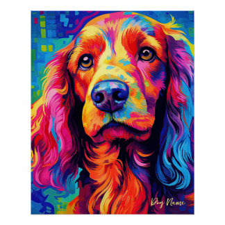Poster Le Cocker Spaniel Dog 005 - Zetton Ziana