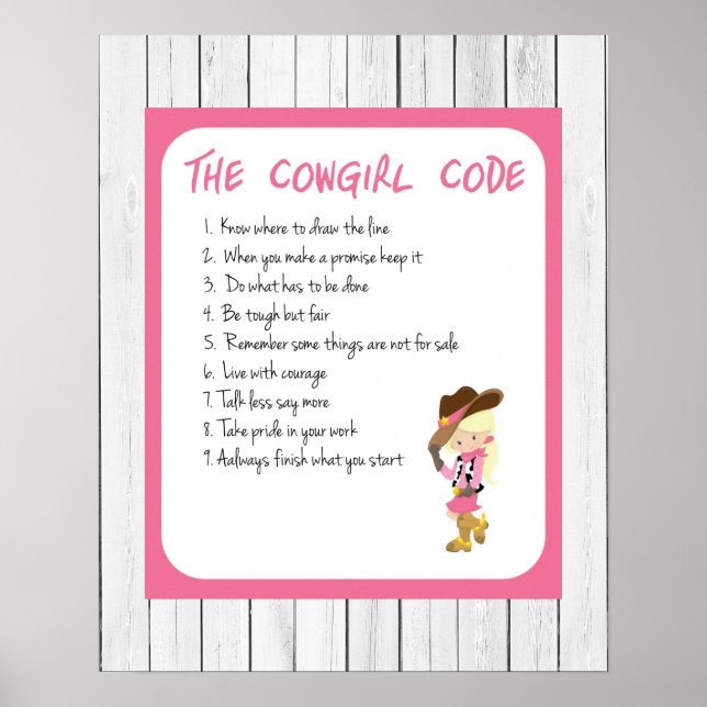 Poster Le Code Cowgirl (Devant)