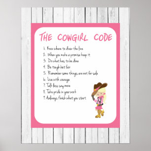 Poster Le code de cow-girl