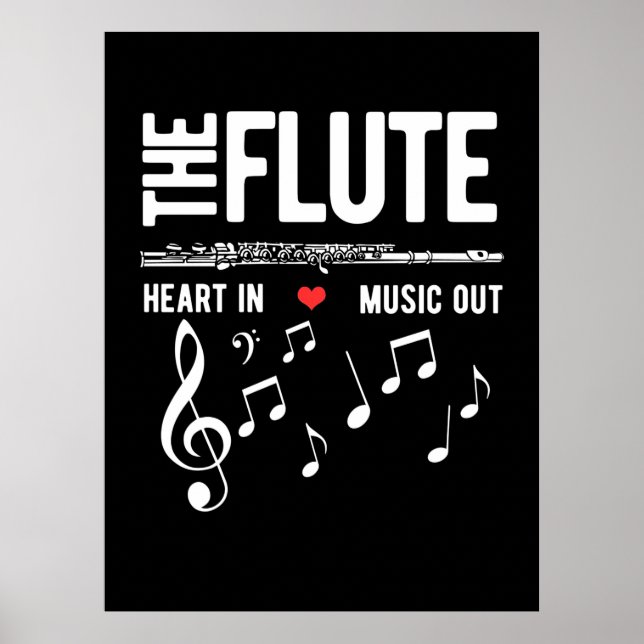Poster Le Coeur De Flûte Dans La Musique (Devant)
