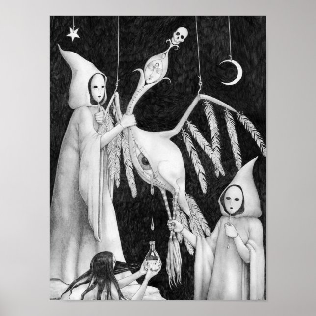 Poster Le collecteur de larmes par Christiane Cegavske (Devant)