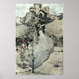 Poster Le colombier au bord de la mer par Jessie King (19