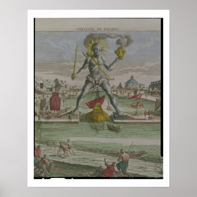 Poster Le Colosse de Rhodes, détail de la statue (Devant)