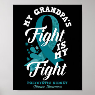 Poster Le combat de grand-père est ma lutte contre la mal