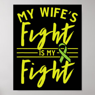 Poster Le combat de ma femme est ma lutte pour la maladie
