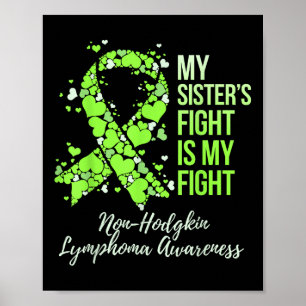 Poster Le combat de ma soeur est mon combat non-hodgkin