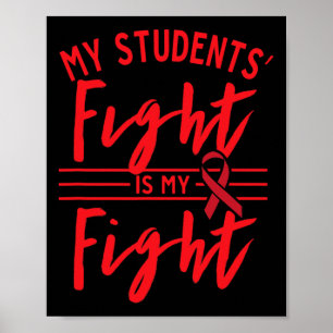 Poster Le combat de mes étudiants est mon combat Sensibil