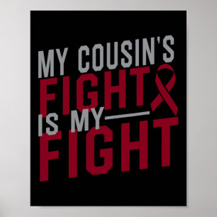 Poster Le combat de mon cousin est mon combat Anémie de l