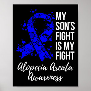 Poster Le combat de mon fils est mon combat Alopecia Area