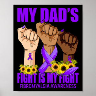 Poster Le combat de papa est ma lutte contre la fibromyal