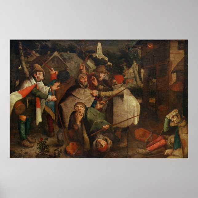 Poster Le combat des aveugles, 1643 (Devant)