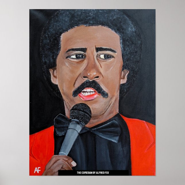 Poster Le Comedian Peinture par Alfred Fox (Devant)